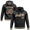 Custom Stitched Black Vintage USA Flag-Cream Sports Pullover Sweatshirt Hoodie