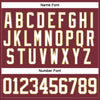 Custom Burgundy White-Old Gold Hockey Lace Neck Jersey