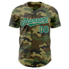 Custom Camo Kelly Green-White Authentic Salute To Service Baseball Jersey