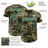 Custom Camo Kelly Green-White Authentic Salute To Service Baseball Jersey