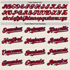 Custom Cream (Navy Red Pinstripe) Red-Navy Authentic Baseball Jersey