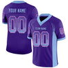 Custom Purple Light Blue-Pink Mesh Drift Fashion Football Jersey