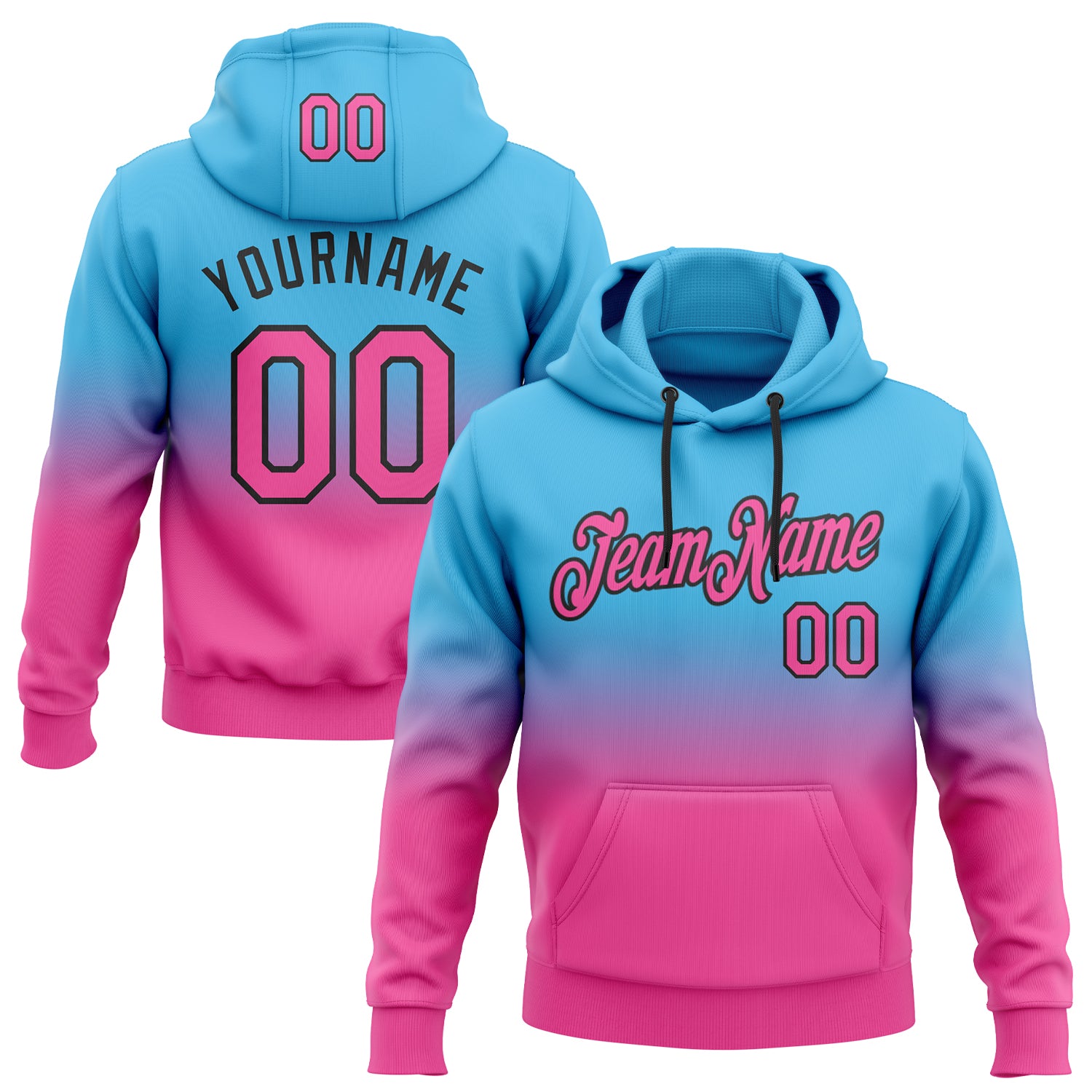 Custom pink hoodie best sale