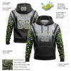 Custom Stitched Gray Black-White Fade Fashion Leopard Print Sports Pullover Sweatshirt Hoodie