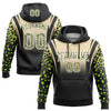 Custom Stitched Cream Black-White Fade Fashion Leopard Print Sports Pullover Sweatshirt Hoodie