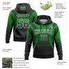 Custom Stitched Grass Green Black-White Fade Fashion Arrow Sports Pullover Sweatshirt Hoodie