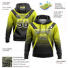 Custom Stitched Neon Yellow Black-White Fade Fashion Arrow Sports Pullover Sweatshirt Hoodie