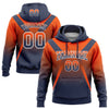 Custom Stitched Orange Navy-White Fade Fashion Arrow Sports Pullover Sweatshirt Hoodie