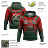 Custom Stitched Red Green-White Fade Fashion Arrow Sports Pullover Sweatshirt Hoodie