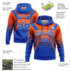 Custom Stitched Orange Thunder Blue-White Fade Fashion Arrow Sports Pullover Sweatshirt Hoodie