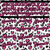 Custom White Black-Pink 3D Pattern Design Leopard Print Performance Golf Polo Shirt