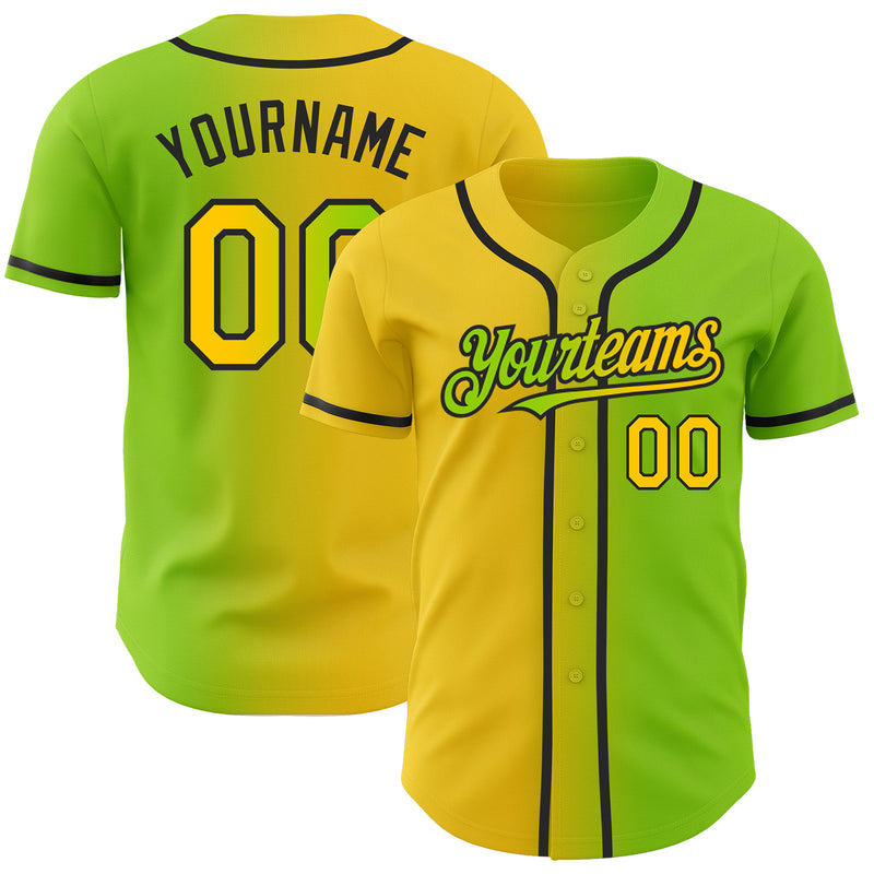 Custom Olive Football Jersey Neon Yellow-Black Mesh Authentic Salute To  Service - FansIdea