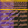 Custom Stitched Graffiti Pattern Black Purple-Gold 3D Scratch Sports Pullover Sweatshirt Hoodie