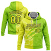 Custom Stitched Graffiti Pattern Neon Yellow Neon Green-Black 3D Scratch Sports Pullover Sweatshirt Hoodie