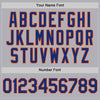 Custom Gray Royal-Orange Mesh Authentic Throwback Baseball Jersey