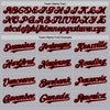 Custom Gray Red-Black Mesh Authentic Throwback Baseball Jersey