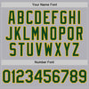 Custom Gray Green-Gold Mesh Authentic Throwback Baseball Jersey