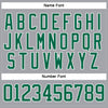 Custom Gray Kelly Green-White Hockey Lace Neck Jersey