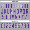 Custom Gray Purple-White Hockey Lace Neck Jersey