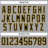 Custom Gray Black-Gold Hockey Lace Neck Jersey