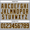 Custom Gray Brown-Gold Hockey Lace Neck Jersey