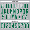 Custom Gray Kelly Green-White Hockey Jersey