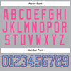 Custom Gray Light Blue Black-Pink Hockey Jersey