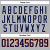 Custom Gray Navy-Orange Hockey Jersey