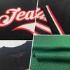 Custom Green Red-White Mesh Authentic Throwback Baseball Jersey