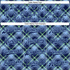 Custom Navy Light Blue-Neon Green Check Board 3D Pattern Design Bomber Full-Snap Varsity Letterman Jacket