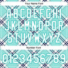 Custom Ice Blue Aqua-Navy Check Board 3D Pattern Design Bomber Full-Snap Varsity Letterman Jacket