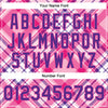 Custom Light Pink Purple-Pink Check Board 3D Pattern Design Bomber Full-Snap Varsity Letterman Jacket