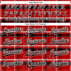 Custom Red Black-White Classic Western Plaid 3D Pattern Design Bomber Full-Snap Varsity Letterman Jacket