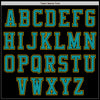 Custom Black Teal-Yellow Bomber Varsity Letterman Zipper Jacket