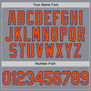 Custom Gray Orange-Royal Bomber Full-Snap Varsity Letterman Hoodie Jacket