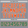 Custom Gray Kelly Green-Orange Bomber Full-Snap Varsity Letterman Hoodie Jacket