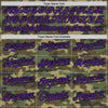 Custom Camo Purple-Black Bomber Full-Snap Varsity Letterman Salute To Service Hoodie Jacket