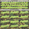 Custom Camo Neon Green-White Bomber Full-Snap Varsity Letterman Salute To Service Hoodie Jacket