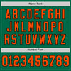 Custom Kelly Green Orange-Black Mesh Authentic Throwback Football Jersey