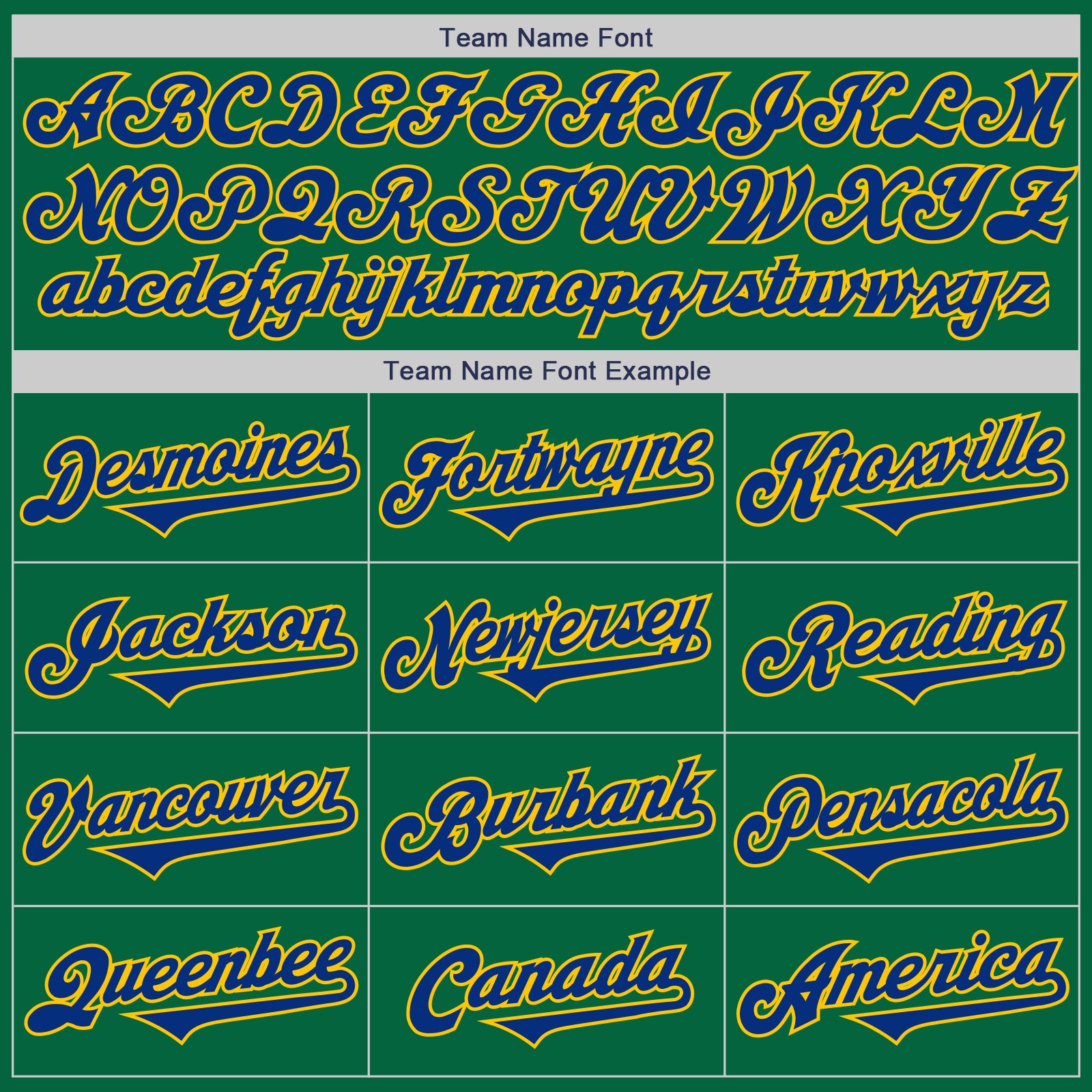 Custom Kelly Green Royal-Yellow Authentic Baseball Jersey