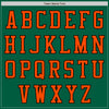 Custom Kelly Green Orange-Black Authentic Baseball Jersey