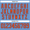 Custom Light Blue Orange-Royal Hockey Jersey