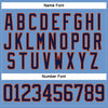 Custom Light Blue Navy-Orange Hockey Jersey