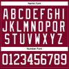 Custom Maroon White Hockey Lace Neck Jersey