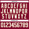 Custom Maroon White-Old Gold Hockey Jersey