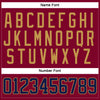 Custom Maroon Navy-Old Gold Hockey Jersey