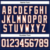 Custom Navy White-Orange Hockey Lace Neck Jersey