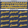 Custom Stitched Navy Gold-White Sports Pullover Sweatshirt Hoodie