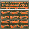 Custom Olive City Cream Pinstripe Orange Authentic Salute To Service Baseball Jersey