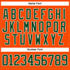 Custom Orange Green-White Hockey Lace Neck Jersey